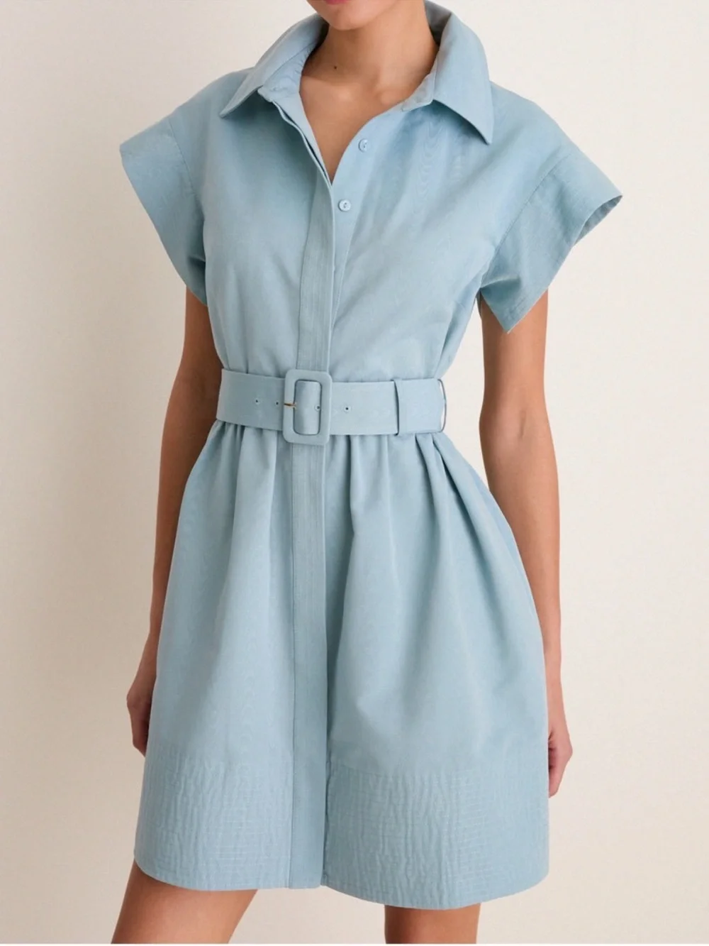 Tuckernuck Slate Blue Mini Chloe Dress NWT M No Belt